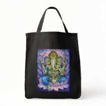 Lotus Ganesha Tote Bag