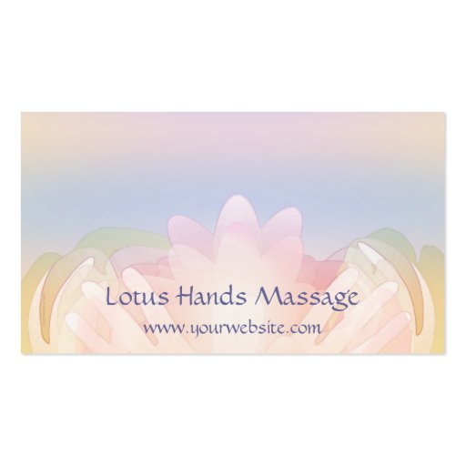 Lotus Hands Business Cards (front side)