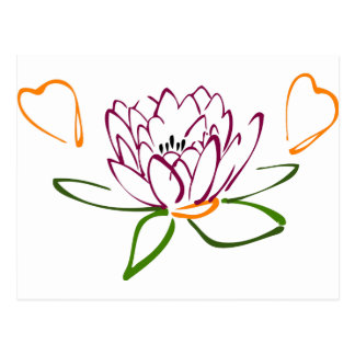 The Heart Lotus Postcards | Zazzle