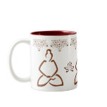 Lotus Henna Buddha Cup Mug