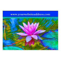 Lotus Lily Flower - Yoga Studio, Spa, Beauty Salon business cards