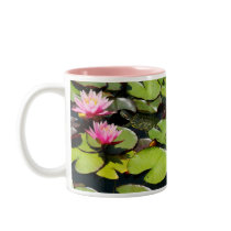 Lotus/Lilypads & Turtle Mug by farmer77 Lotus/Lilypads & Turtle Mug