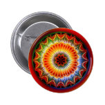 Lotus Mandala Fractal Pin
