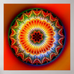 Lotus Mandala Fractal Posters
