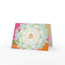 Lotus Mandala Greeting Card cards
