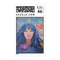 Lotus Mermaid - US Postage Stamps stamps