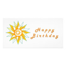 Lotus n Sun Chakra :  GOODLUCK Designs Photo Greeting Card