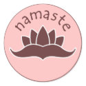Lotus Namaste stickers by thehealinghand Lotus Namaste stickers