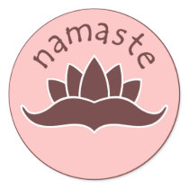 Lotus Namaste stickers