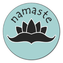 Lotus Namaste Stickers