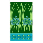 LOTUS NOUVEAU: BLUE GREEN SCENE BUSINESS CARD