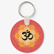 Lotus Om keychains
