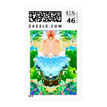 Lotus Pond - Celebrating Nature Postage Stamp