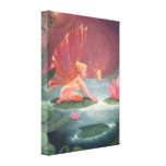 Lotus Pond Fairy - Wrapped Canvas Print canvas prints