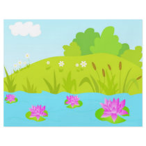 Lotus pond flyer design