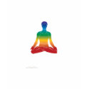 Lotus Position - Chakra Colors t-shirts by PeaceCompany Lotus Position - Chakra Colors t-shirts