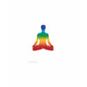 Lotus Position - Chakra Colors t-shirts by PeaceCompany Lotus Position - Chakra Colors t-shirts