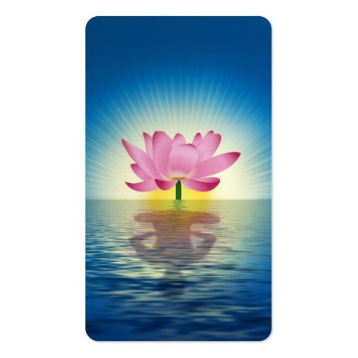 Lotus Reflection Business Cards (front side)