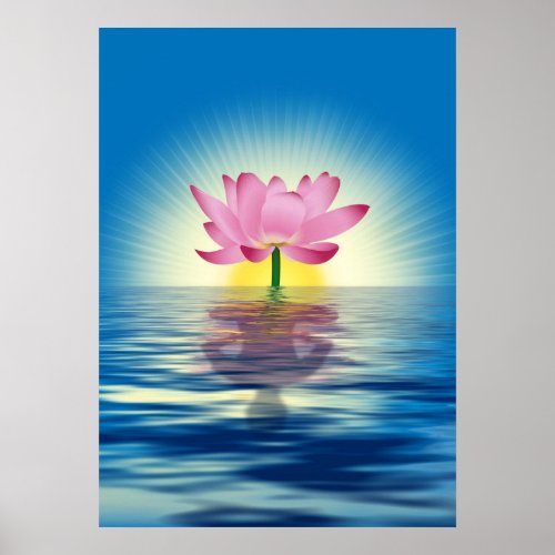 Lotus Reflection print