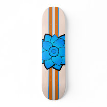 Lotus & Stripes Skate Board Deck