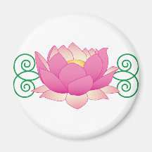 Lotus Swirl Magnet