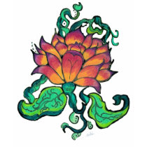 Lotus Tequila Sunrise T-Shirt by ardras Lotus Tequila Sunrise T-Shirt