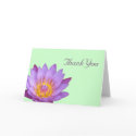 Lotus Thank You Card by threesidedorchid Lotus Thank You Card
