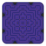 Lotus Tile Square Stickers