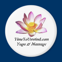 lotus, TimeToUnwind.comYoga  - Customized magnets