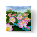Lotus Water Lilies Pin buttons