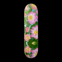 Lotus Water Lilies Skateboard