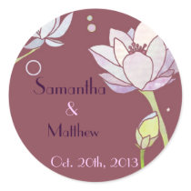 Lotus Wedding Sticker