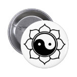 Lotus Yin Yang Button