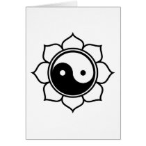 Lotus Yin Yang Card
