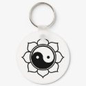 Lotus Yin Yang keychains by BuddhaGifts Lotus Yin Yang keychains