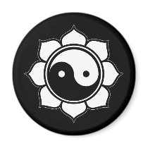 Lotus Yin Yang Magnet