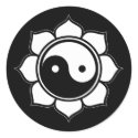 Lotus Yin Yang stickers by BuddhaGifts Lotus Yin Yang stickers