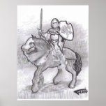 LOU-ANNS KNIGHT by Floyd Lewis Print