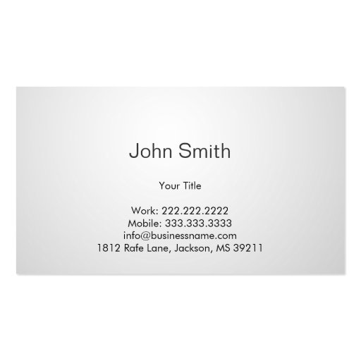 Loudspeaker/Megaphone Business Card (back side)