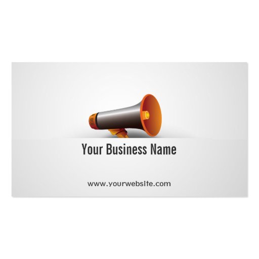 Loudspeaker/Megaphone Business Card