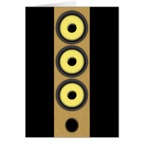 Loudspeaker System Greeting Cards
