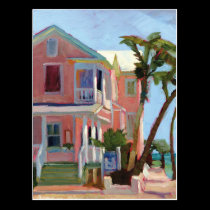 Louies Backyard postard postcards