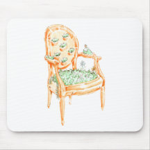 Louis Chair - Material Change - Clay pot Mouse Pads