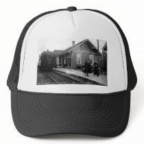 Louis Pesha Ann Arbor Railroad Depot Shepherd, MI Hats