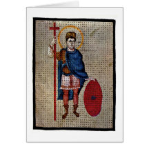 Louis The Pious By Master Of The Fulda School Greeting Cards