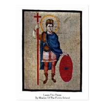 Louis The Pious By Master Of The Fulda School Post Card