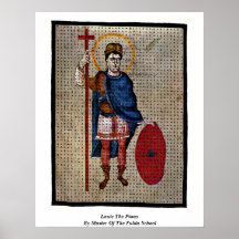 Louis The Pious By Master Of The Fulda School Print