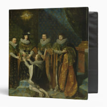 Louis XIII  Receiving Henri d'Orleans 3 Ring Binders