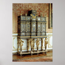 Louis XIV jewellery cabinet, Gobelins Workshop Poster