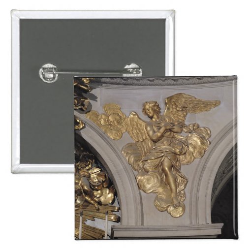 Louis XIV style angel, from the arch to the Button